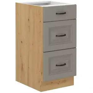 Konyhaszekrény Stilo claygrey/artisan 40D 3S BB kép