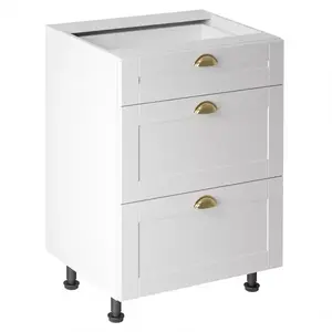 Konyhaszekrény linea d60s3 white kép