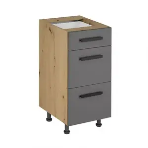 Konyhaszekrény Langen d40s3 fogantyú grey kép
