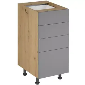 Konyhaszekrény Langen D40S4 push beige kép