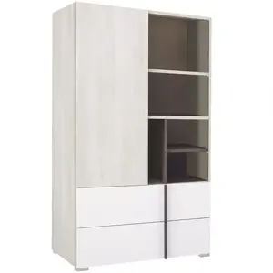 Regál Remo RM6 tölgy wilton/fehér/antracit kép