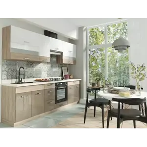 Konyhabútor Premio 260 C plus sonoma/fehér/cappuccino BB kép