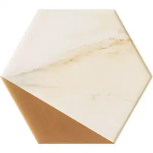 Csempe dekoratív Flare Gold Hexagon 11/12, 5 kép