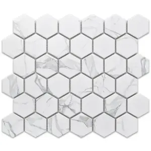 Mozaik hexagon Classic Carrara Mat 27, 7/32, 3 kép