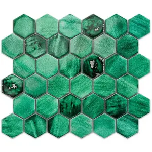 Mozaik hexagon Mykonos Green 27/31, 2 kép