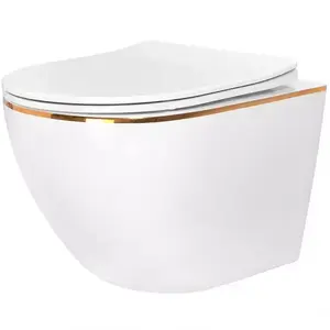 WC csésze Carlo Mini Rimless white gold kép