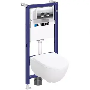 Wc készlet Light Oval Delta 25 króm B/K WO kép