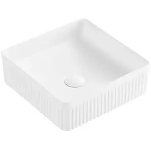Mosdókagyló lapon Bambuti barázdált 36, 5x36, 5 cm kép