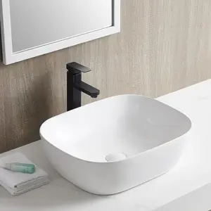 Mosdókagyló lapon Smal Jamez matt white kép