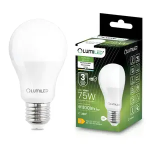 LED izzó A60 10W 75W E27 1055LM 4000K kép