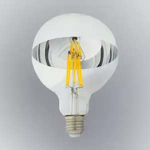 Izzó FL LED G125 12W E27 4200K Half Silver kép