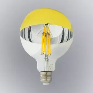 Izzó FL LED G125 12W E27 4200K Half Amber kép