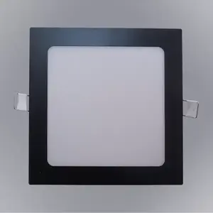LED panel SQUARE 18W 4200K fekete négyzet kép