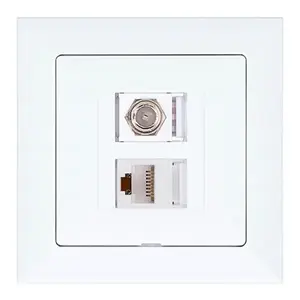 Aljzat typu F + Aljzat RJ45 POLA white 33026 kép