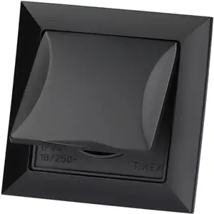 Egyetlen aljzat IP44 POLA black 33209 kép
