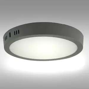 LED gyűrűs panel 18W 4200K Világosszürke kerek kép