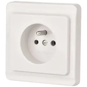 Egyetlen aljzat TESLA Z/U white 26011 kép
