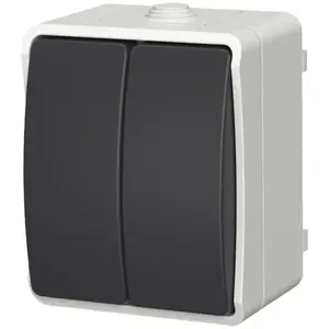 Kapcsoló gyertyatartó AQUA PLUS IP54 grey 40113 kép
