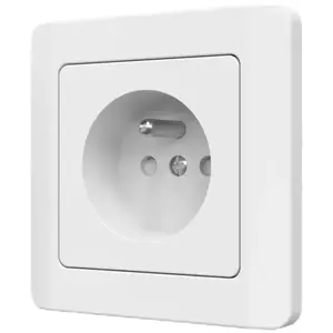 Egyetlen aljzat Z/U SILVA white 46136 kép