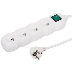 Hosszabbító kábel 4G 3x1 Z/U 1, 5m 35415 fehér konnektorral kép