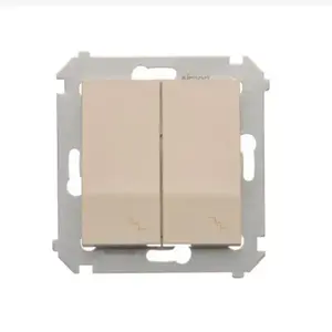 DW6/2L/41 Lépcső csatlakozója áttérvilágítással kettős krémes kép