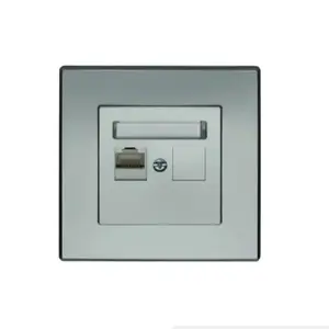 GPK-1L Egyetlen RJ45 számítógép-aljzat ezüst fémes kép