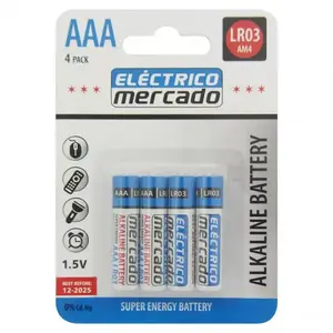 Elemek AAA LR03 alkalikus Blis. 4db EM kép
