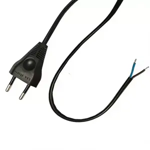 Tápkábel fekete PP205 /1.6 OMYP 2X0, 5 1, 6M kép