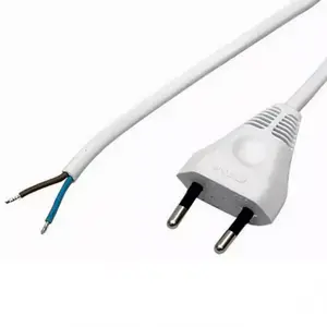 Tápkábel fehér PP275 /3.1 OMYP 2X0, 75 3, 1M kép