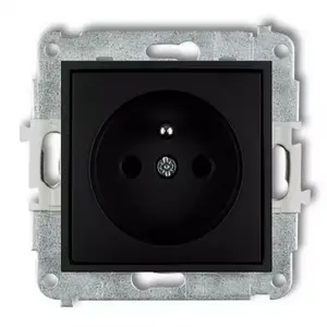 Single socket Z / U MATT FEKETE 12MGP-1ZP mini kép