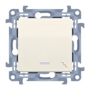 Lépcsőkapcsoló háttérvilágítással LED krém CW6L.01/41 kép