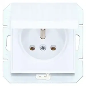 Egyetlen aljzat IP44MEDIUM white 17665 kép