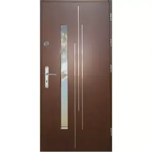 Bejárati ajtó WZ 62 90J sötét dió kép