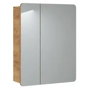 Fürdőszoba szekrény + tükörrel Aruba 2D 60 cm kép