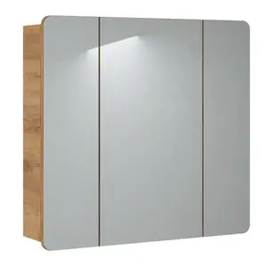 Fürdőszoba szekrény + tükörrel Aruba 3D 80 cm kép