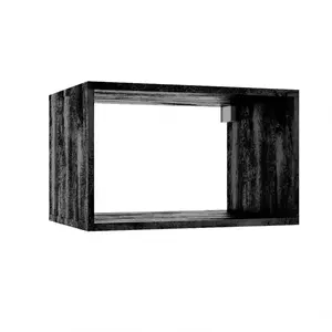 Fürdőszoba szekrény Qubik fekete beton 30x60x44 kép