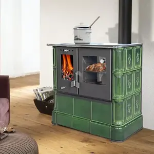Acél kályhás tűzhely Steyr Sparherd Glassgreen kép