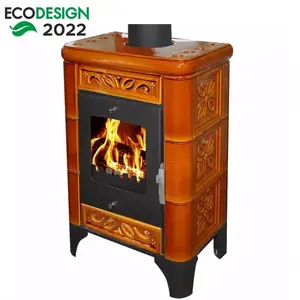 Kandallókályha Belluno II goldbrown 6kw kép