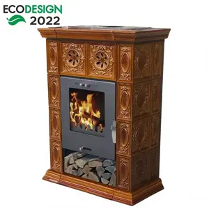 Kandallókályha Weimar II goldbrown 7 kw kép