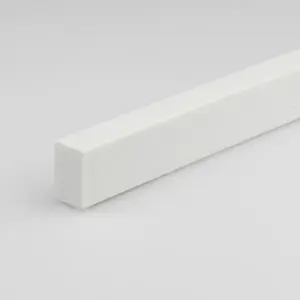 Profil lapos pvc fehér fényes 10x20x1000 kép
