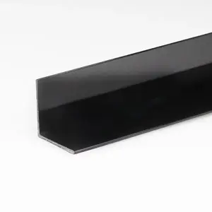 Sarokprofil pvc fekete szatén 20x20x1000 kép