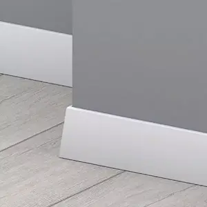 Padlólista mdf fehér LK58C 58mm 2.4m kép