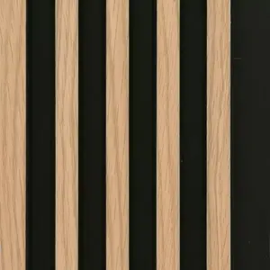 Lamella falburkolat MODERN LINE SLIM Oak Black 12x122x2650mm kép