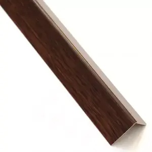 Öntapadós szögprofil PVC sötét fa 19, 5x19, 5x1000 kép
