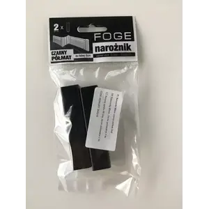 Univerzális sarok Foge 80 fekete fél matt 2db kép