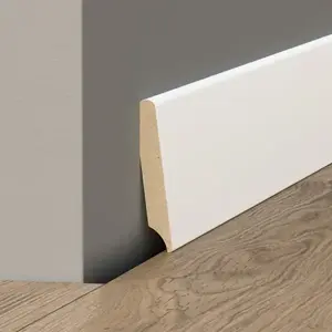 Padlólista mdf 9003 fehér 57mm 2.2m kép