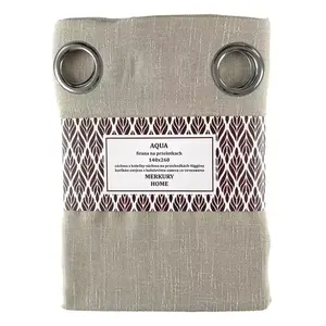 Függöny karikán AQUA poliészter bézs 140x260 Merkury Home kép