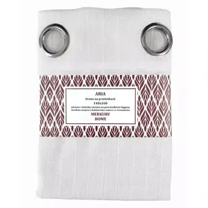 Függöny karikán ARIA poliészter fehér140x160 Merkury Home kép