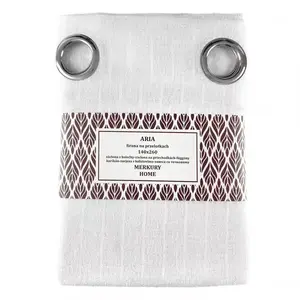 Függöny karikán ARIA poliészter fehér140x260 Merkury Home kép