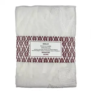 Függöny ráncolószalagon Holly poliészter fehér 140x260 Merkury Home II/22 kép
